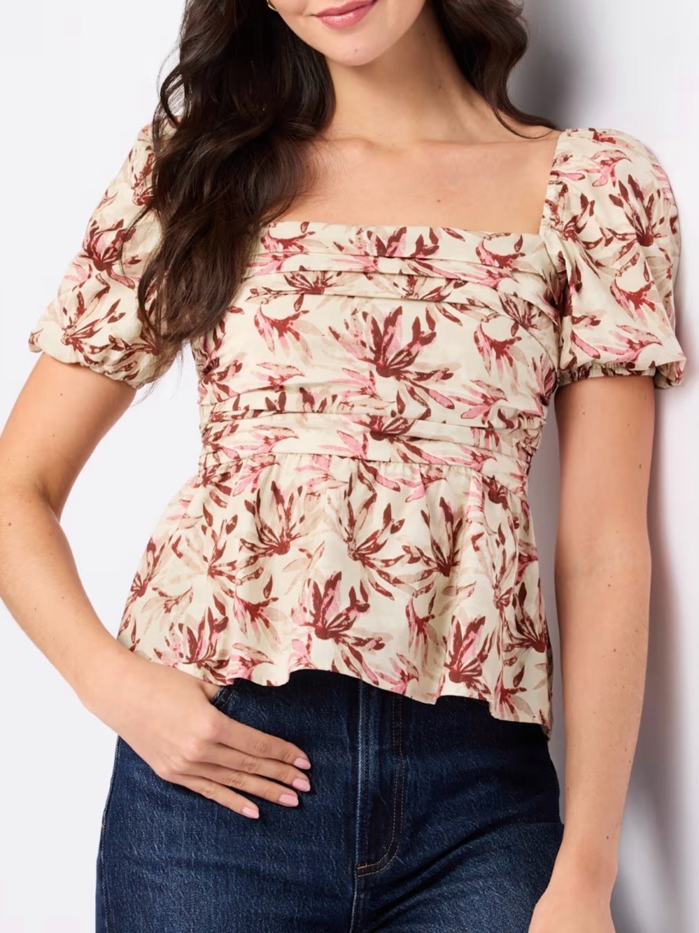 Few Moda River Peplum Top